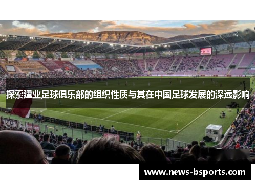 探索建业足球俱乐部的组织性质与其在中国足球发展的深远影响 探索建业足球俱乐部的组织性质与其在中国足球发展的深远影响